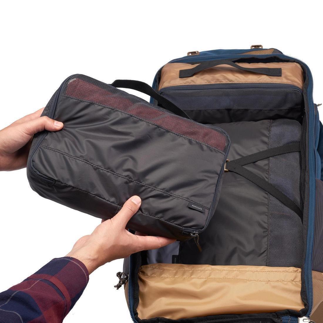 Kit of 3 Travel Storage Bags, Grey, No Color, large image number 3