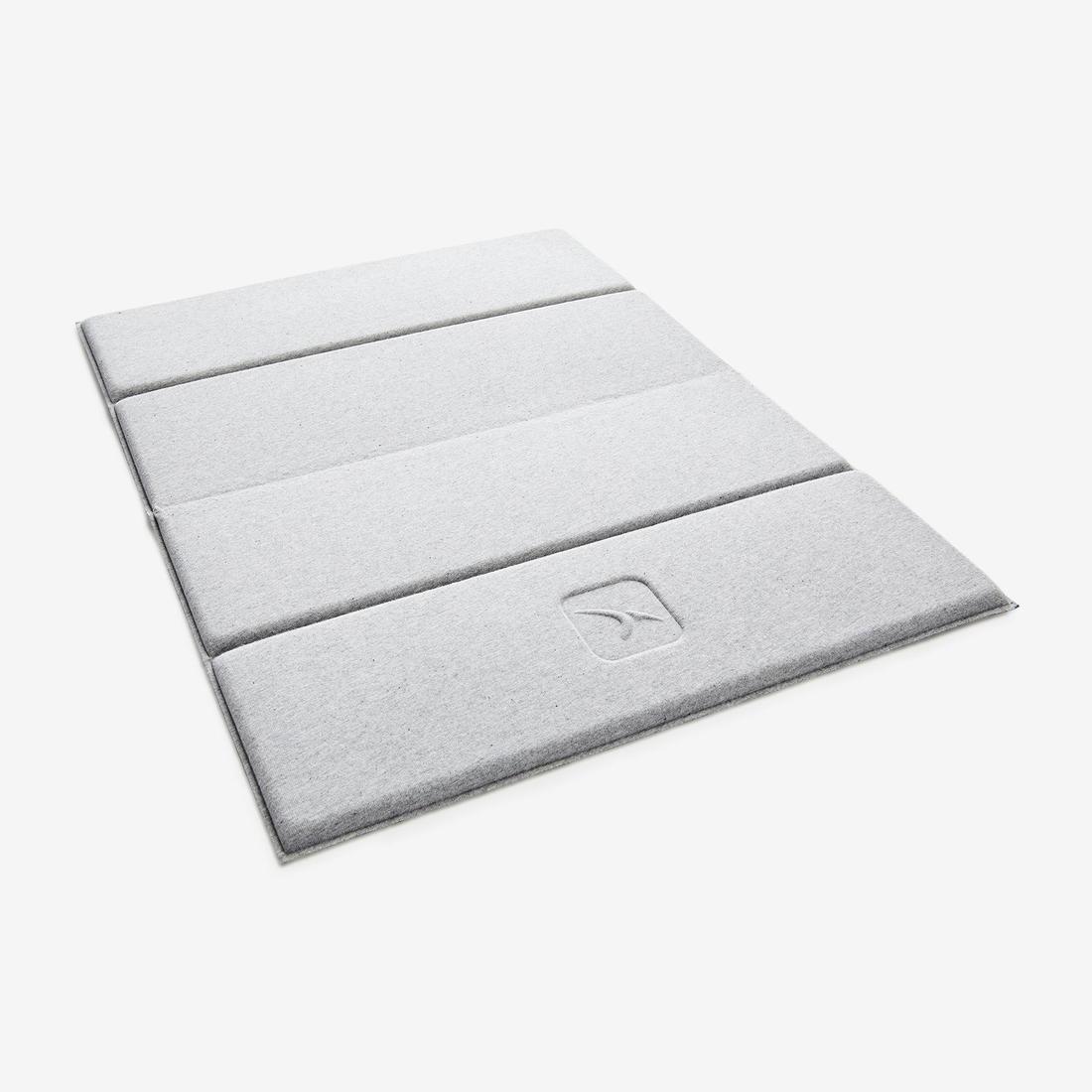 Pilates Mini Floor Mat, Grey, No Color, large image number 3