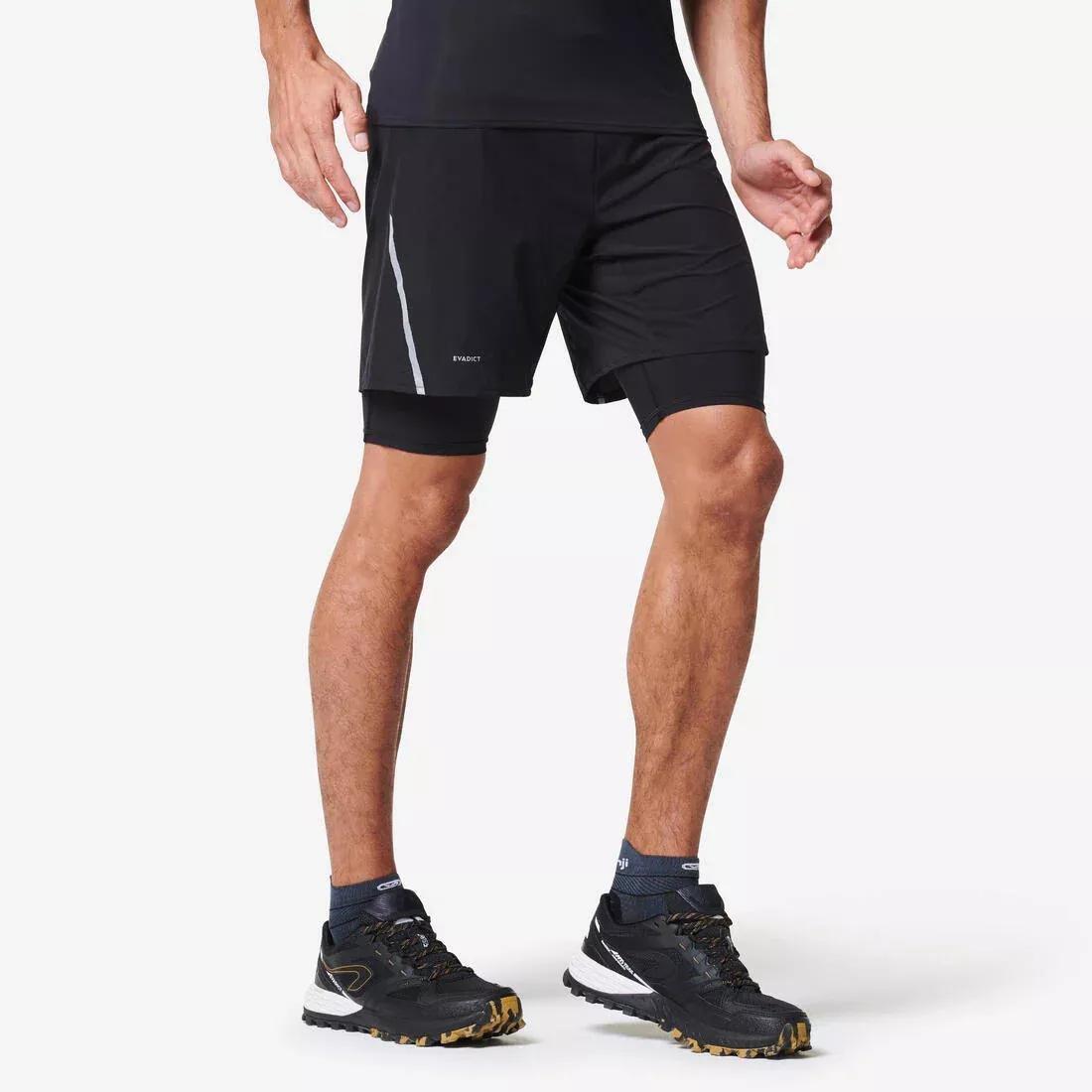 Comfort Trail Running Tight Shorts, Black, No Color, large image number 0