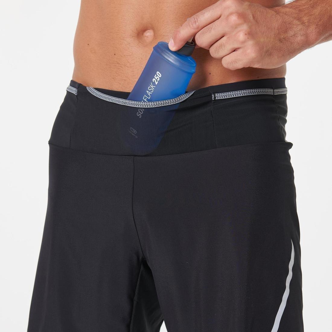Comfort Trail Running Tight Shorts, Black, No Color, large image number 2