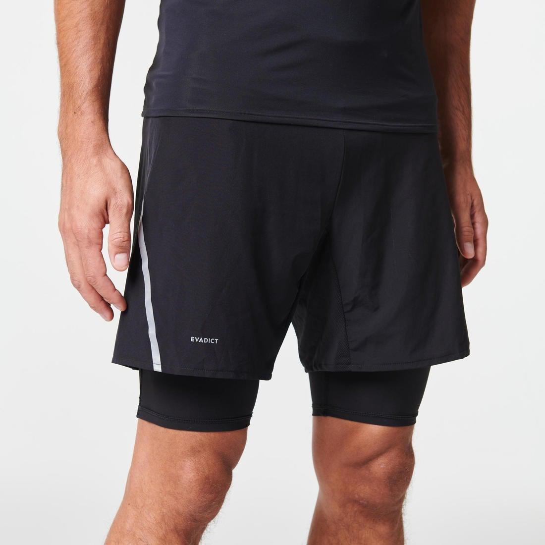 Comfort Trail Running Tight Shorts, Black, No Color, large image number 4