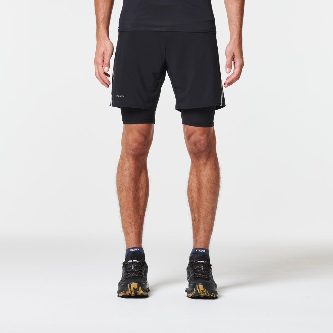 Comfort Trail Running Tight Shorts, Black, No Color, large image number 5