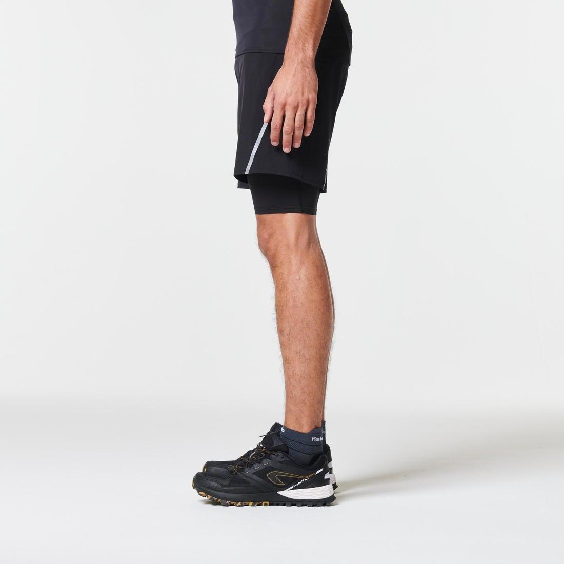 Comfort Trail Running Tight Shorts, Black, No Color, large image number 6