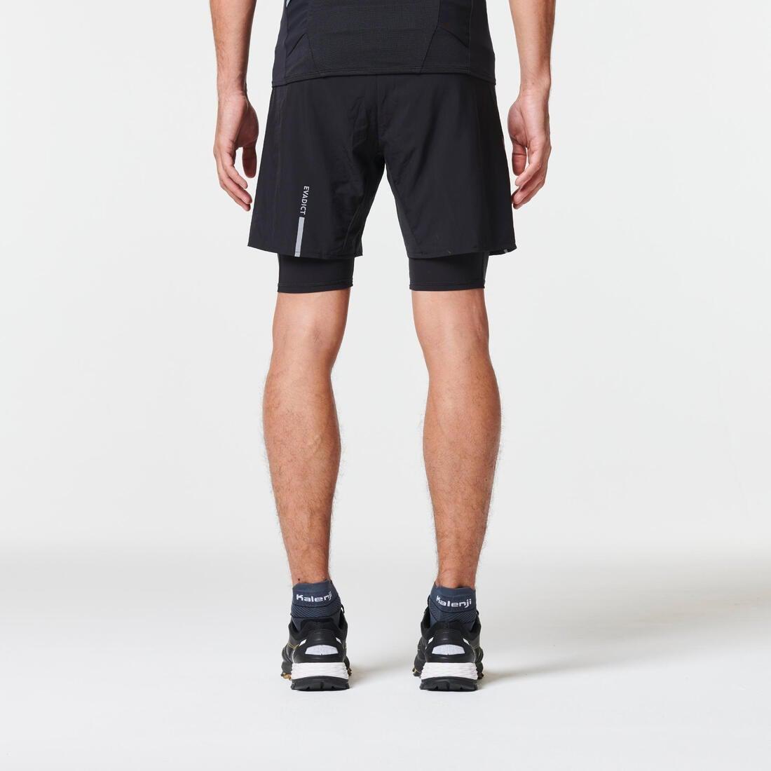 Comfort Trail Running Tight Shorts, Black, No Color, large image number 10