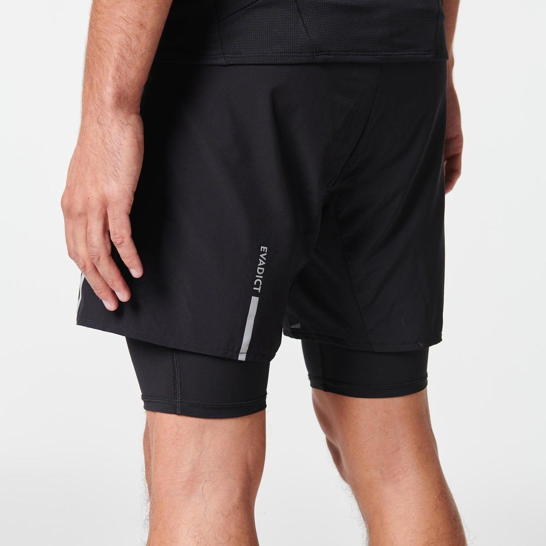 Comfort Trail Running Tight Shorts, Black, No Color, large image number 11