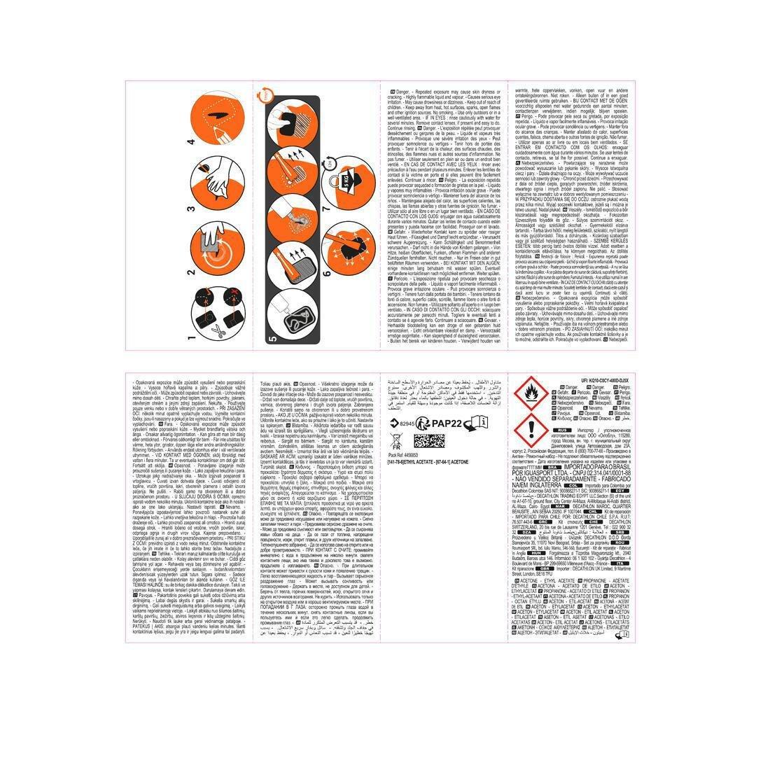 Inflatable Stand Up Paddleboard Repair Kit, Colorless, No Color, large image number 2