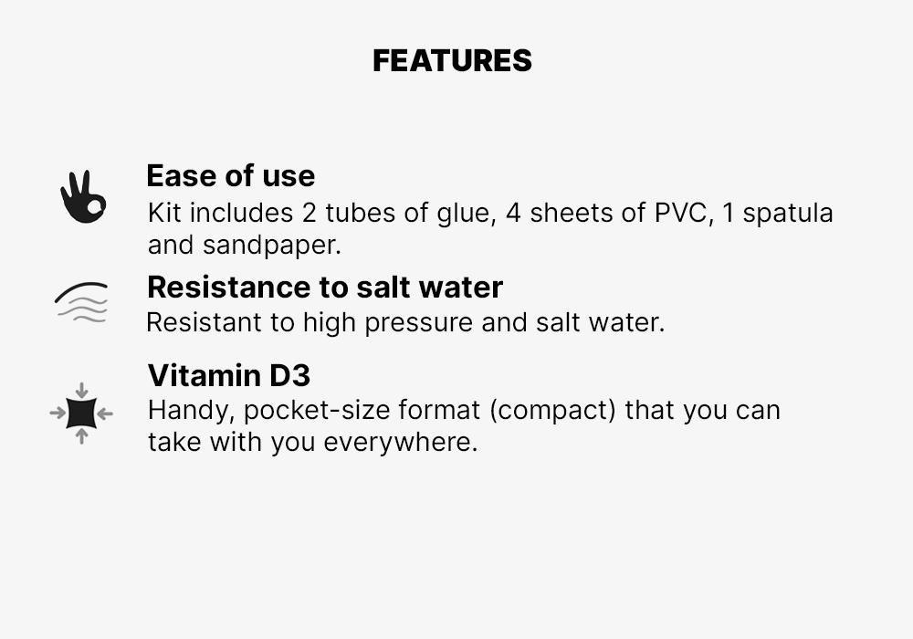 Inflatable Stand Up Paddleboard Repair Kit, Colorless, No Color, medium