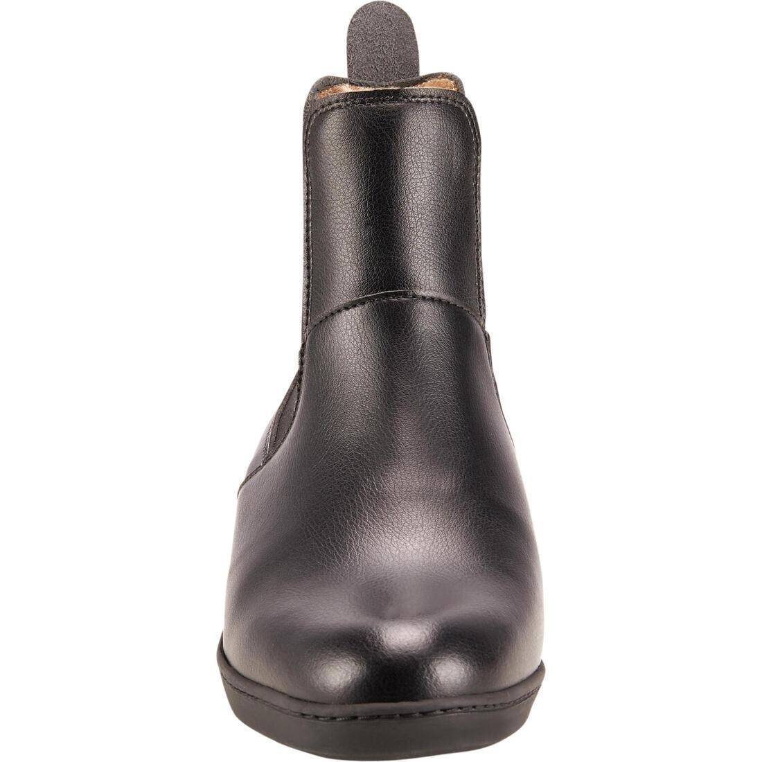 Warm Adult Horse Riding Jodhpur Boots - 500, Black, No Color, medium