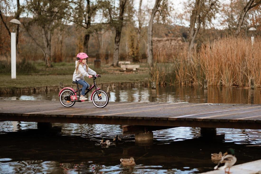 16 Inch KIDS BIKE Doctogirl 500 4-6 YEARS OLD - Pink, black, No Color, large image number 5