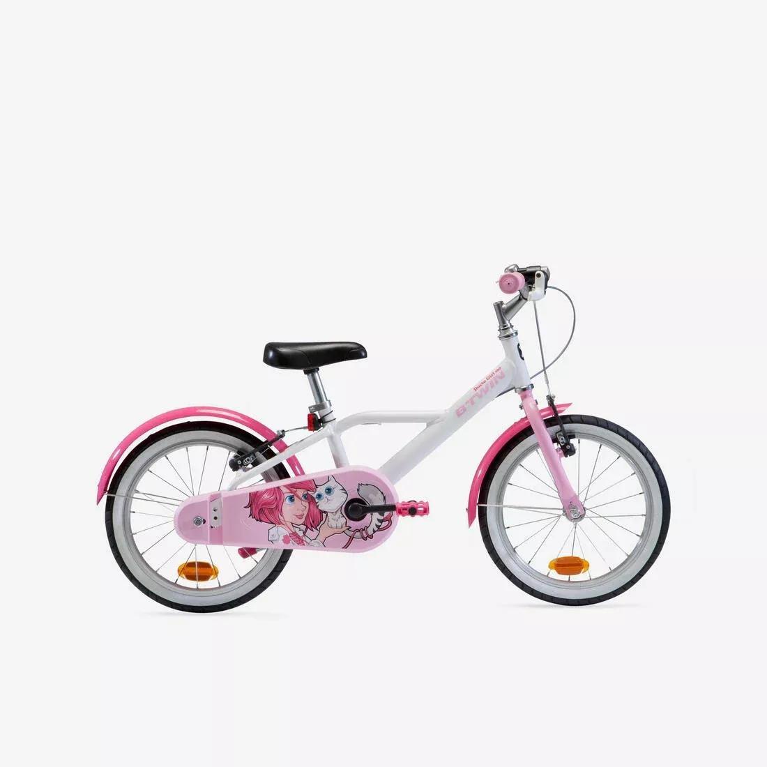 BTWIN - 16 Inch KIDS BIKE Doctogirl 500 4-6 YEARS OLD, BLACK