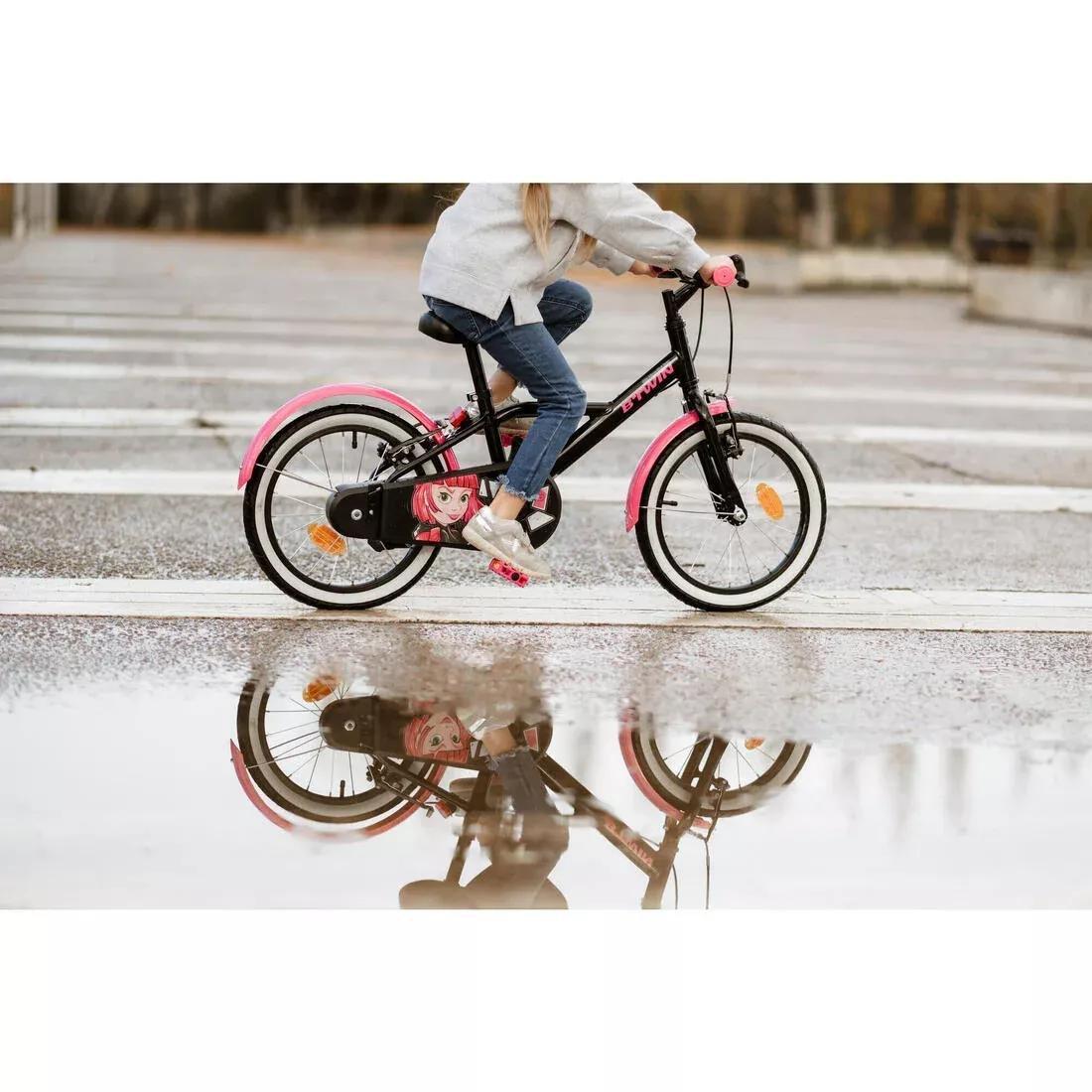 16 Inch KIDS BIKE Doctogirl 500 4-6 YEARS OLD - Pink, black, No Color, large image number 9