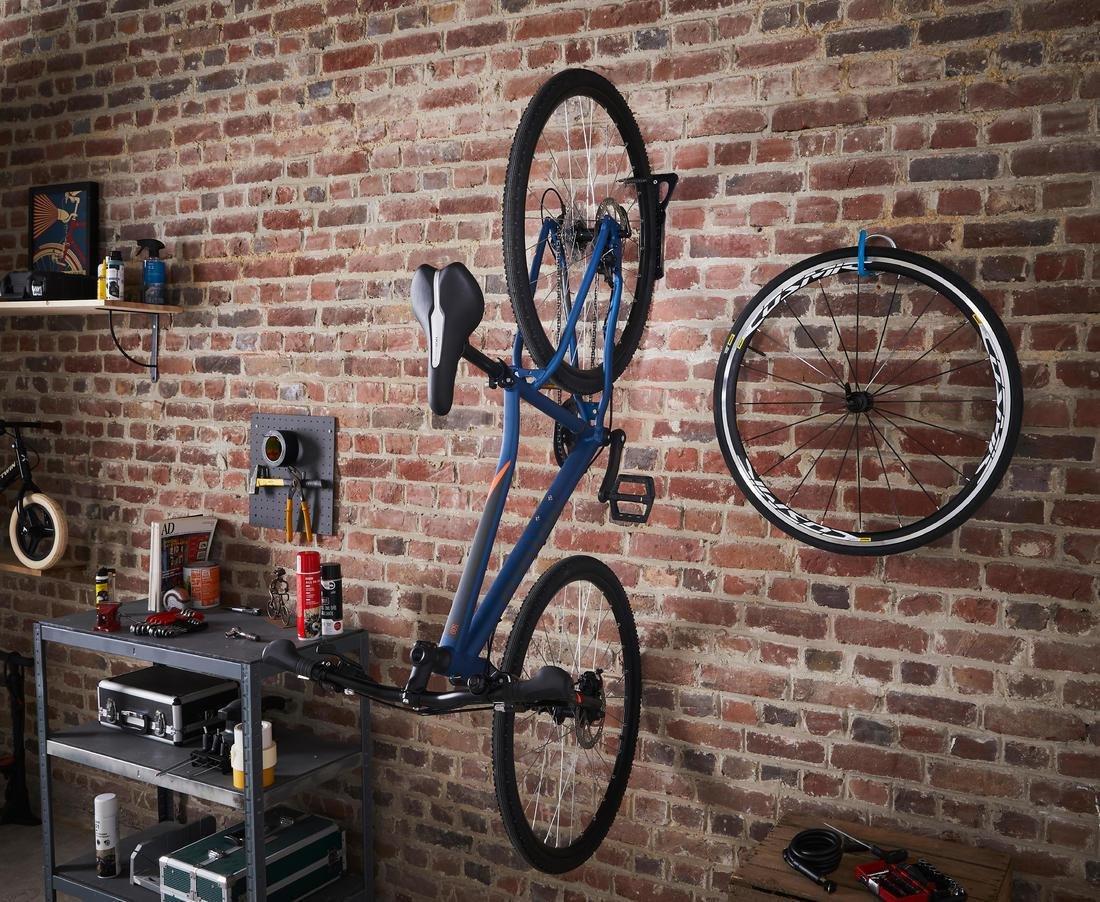 1-Bike Wall Rack, Black, No Color, large image number 6