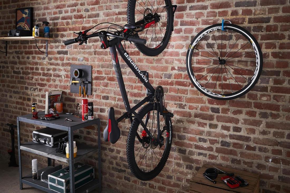 1-Bike Wall Rack, Black, No Color, large image number 14