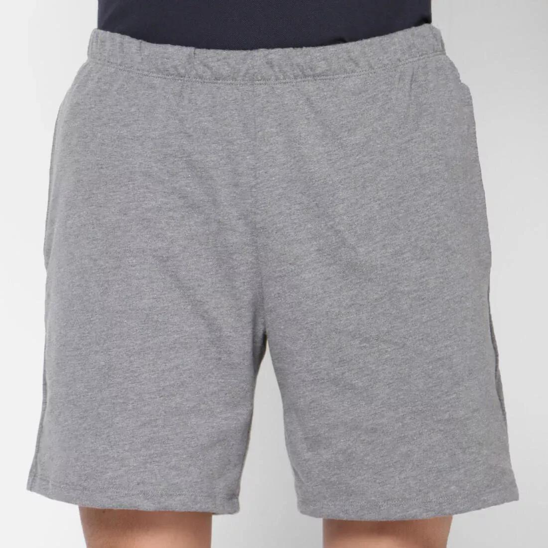 Men Fitness Short Cotton Shorts, Grey, , large image number 0