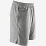 DOMYOS - Fitness Short Cotton Shorts, Pewter