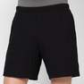 DOMYOS - Fitness Short Cotton Shorts, Black
