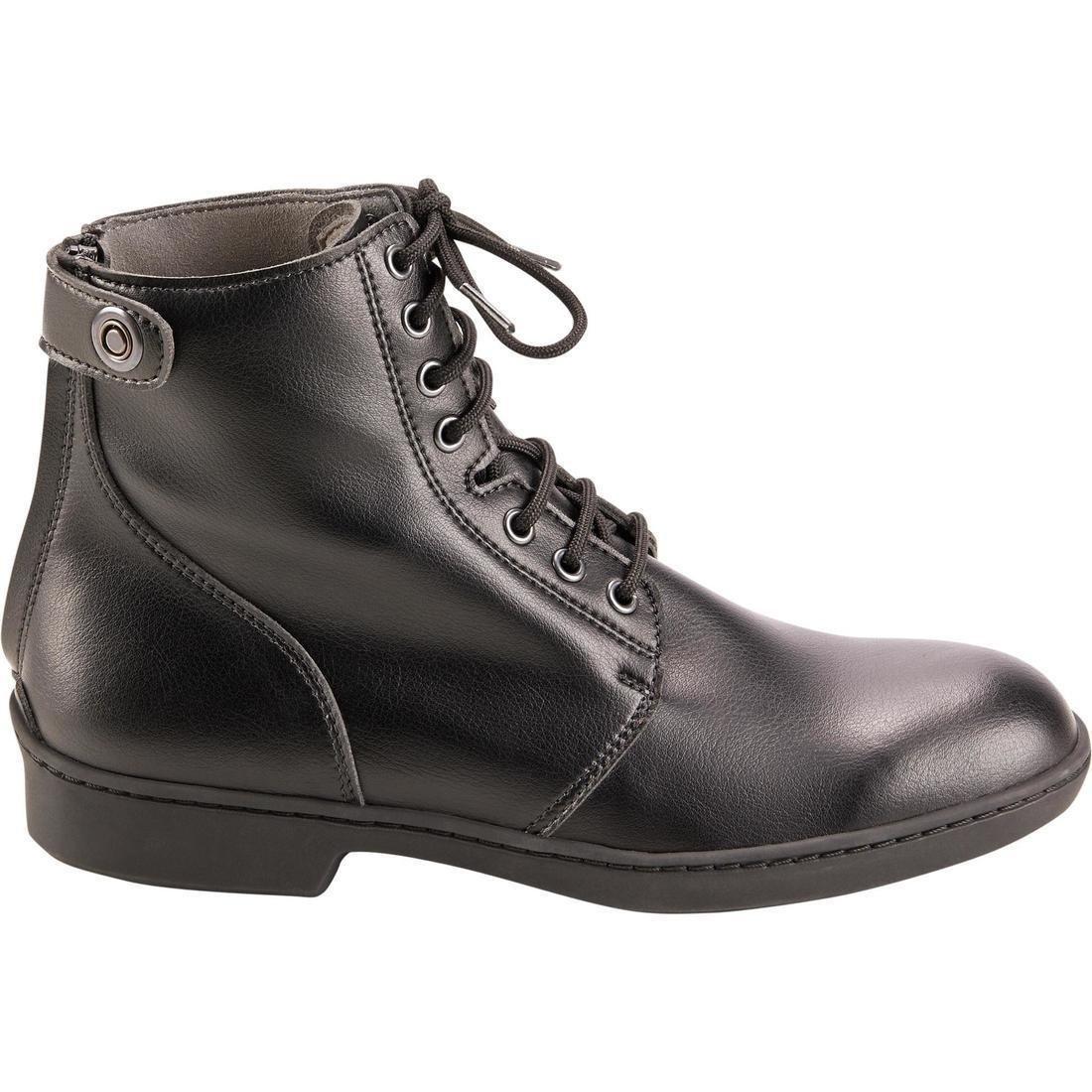 500Adult Lace-Up Horse Riding Jodhpur Boots, Black, , large image number 3