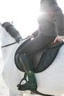 FOUGANZA - Women Lace-Up Horse Riding Jodhpur Boots - 500, Black