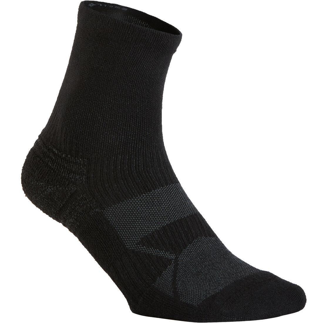 Fitness / Nordic Walking Socks - WS100 Mid 3-Pack, Black, No Color, large image number 1