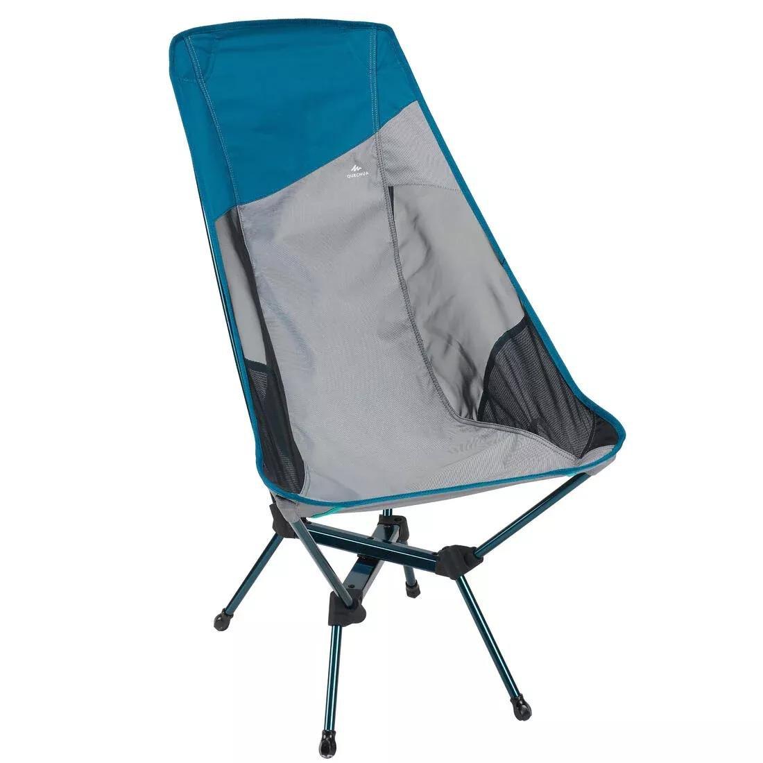Xl Folding Camping Chair - Mh500, Grey, No Color, large image number 0