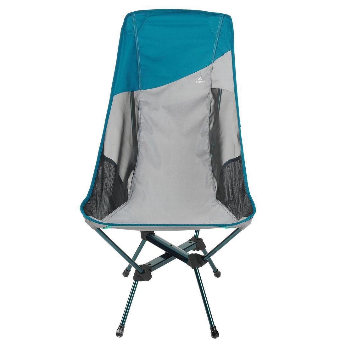 Xl Folding Camping Chair - Mh500, Grey, No Color, large image number 4