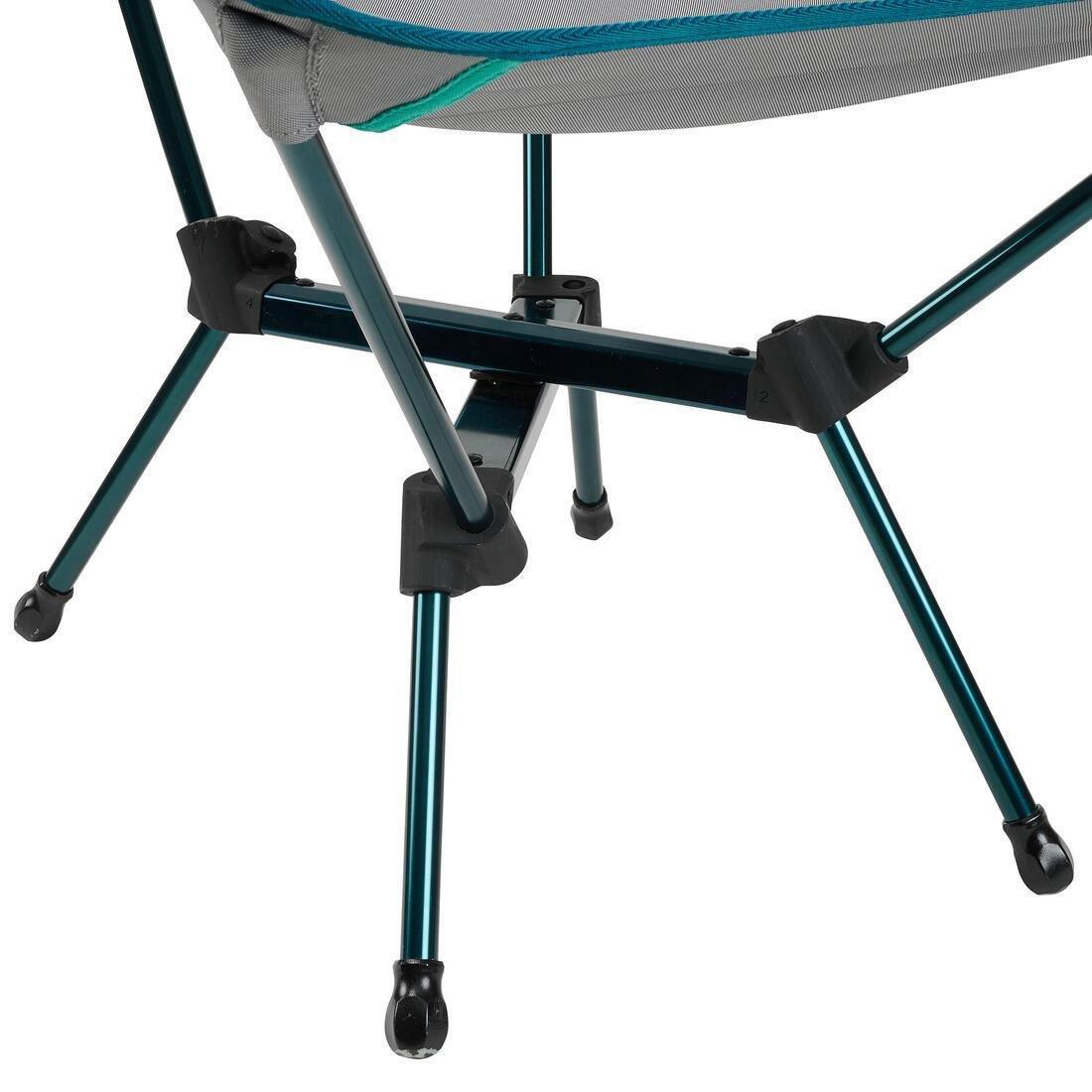 Xl Folding Camping Chair - Mh500, Grey, No Color, large image number 8