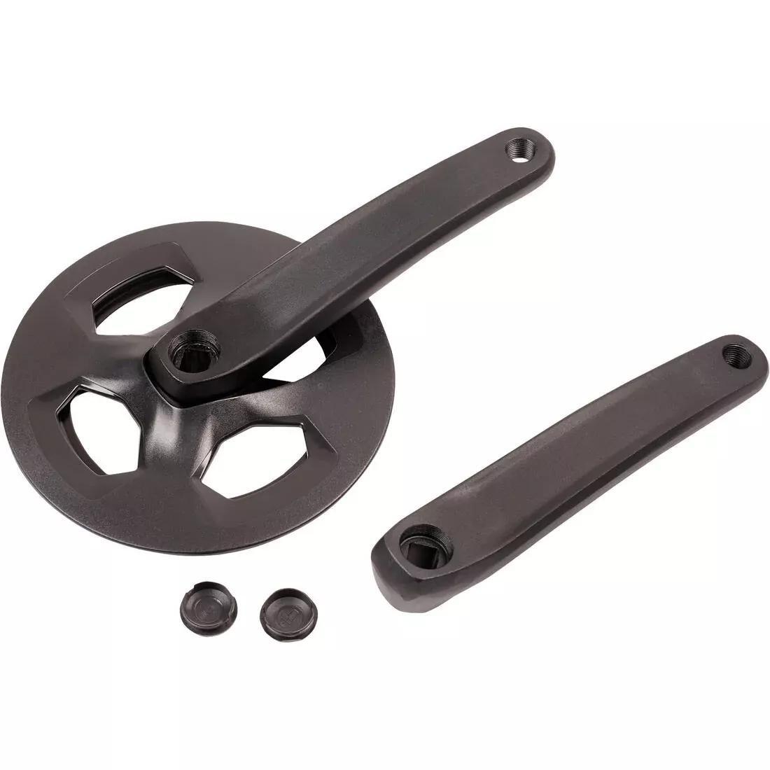 36-Tooth 170 mm Aluminium Single Chainring, Black, , medium