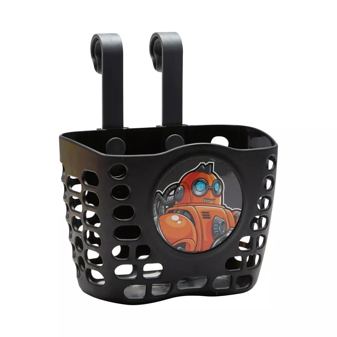 Kids' Bike Basket, Black, No Color, large image number 0
