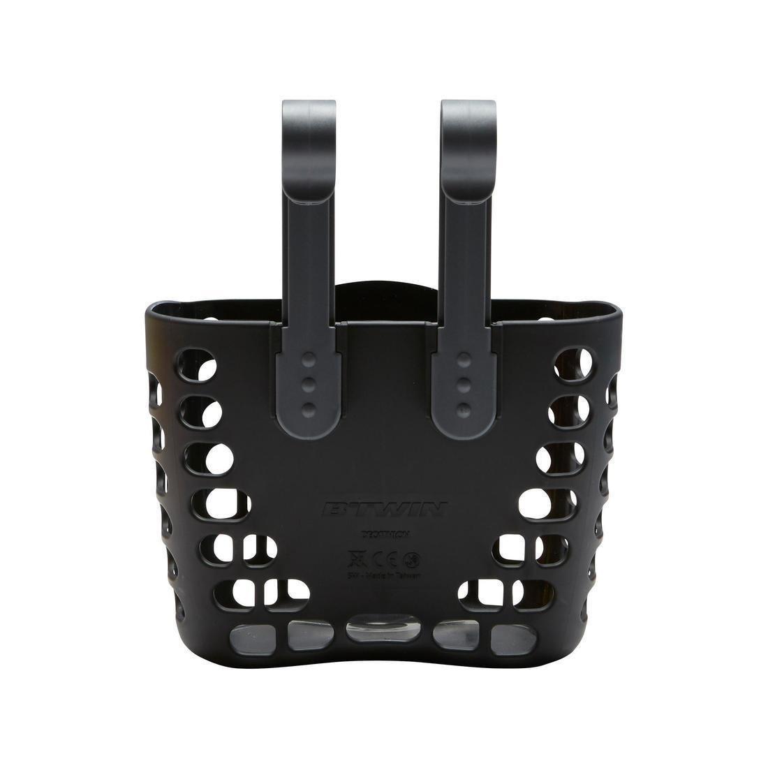 Kids' Bike Basket, Black, No Color, large image number 1