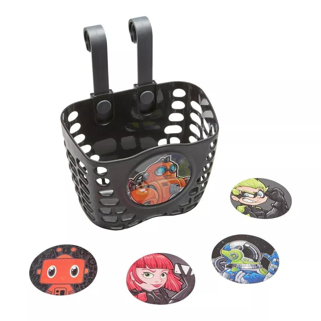 Kids' Bike Basket, Black, No Color, large image number 13