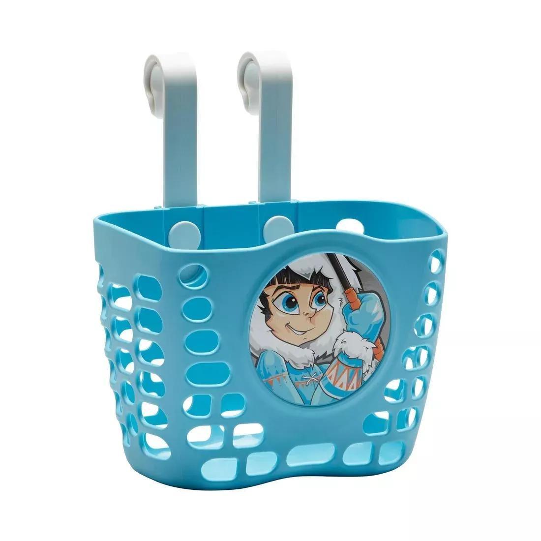 Kids' Bike Basket, Sky Blue, No Color, large image number 0