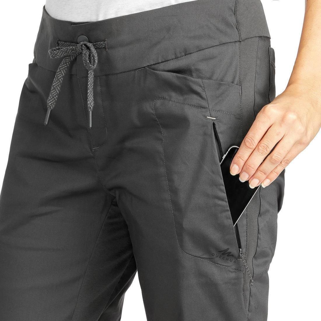 QUECHUA - Women's Country Walking Trousers - NH500 Regular, Carbon Grey