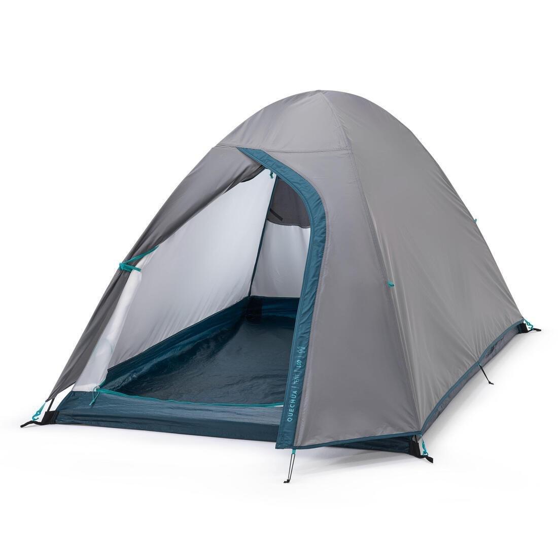 QUECHUA - Mh100 Camping Tent Man, Grey