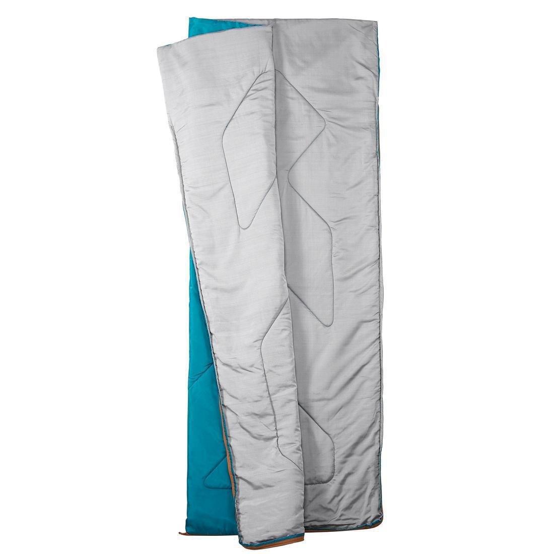 Camping Sleeping Bag Arpenaz , Deep Petrol Blue, No Color, large image number 5