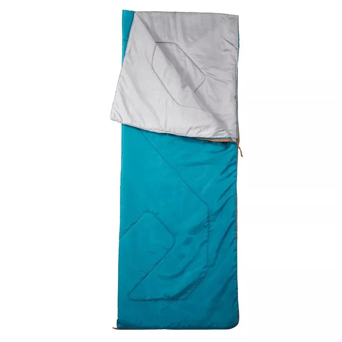 Camping Sleeping Bag Arpenaz , Deep Petrol Blue, No Color, large image number 10