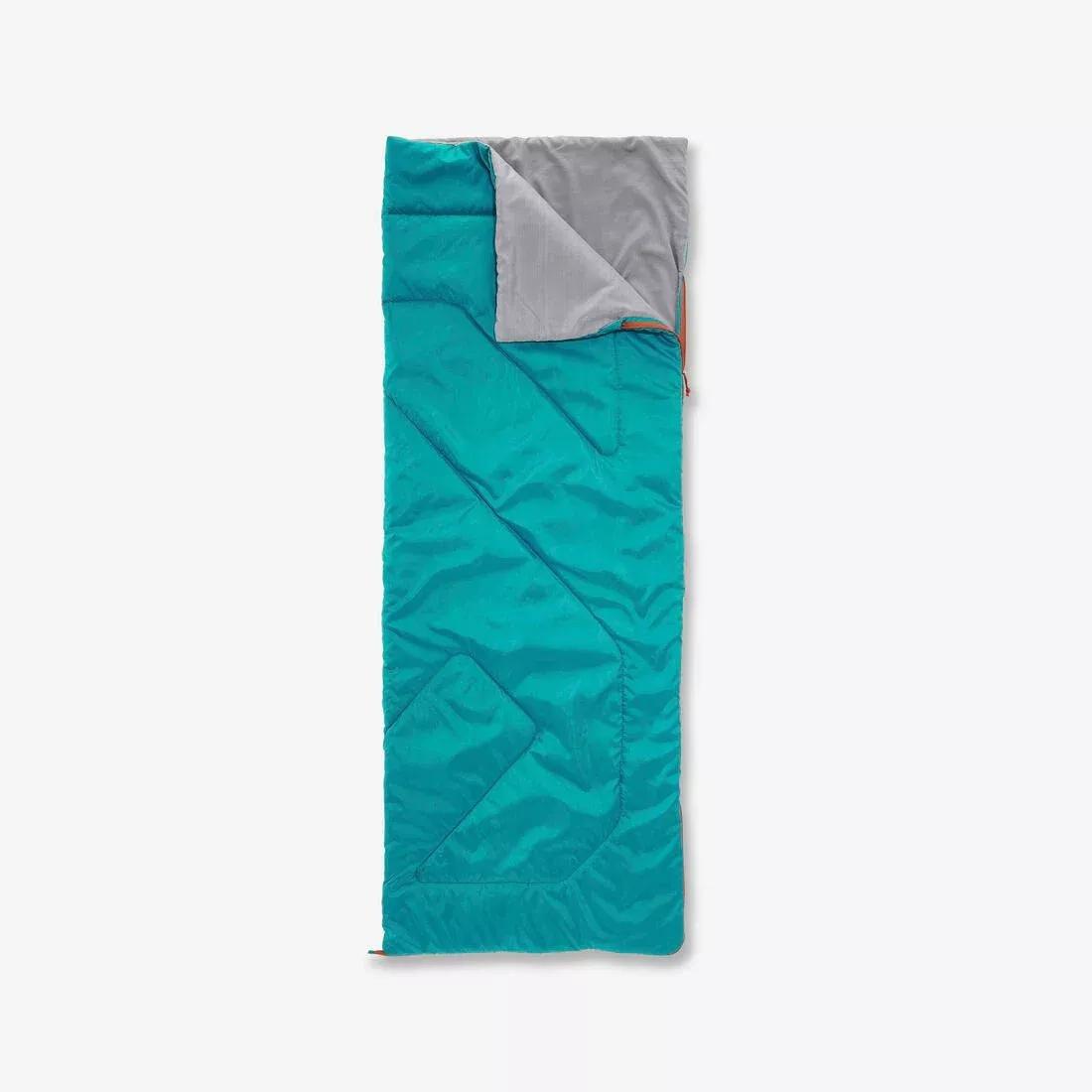 QUECHUA - Camping Sleeping Bag Arpenaz, Jungle Green