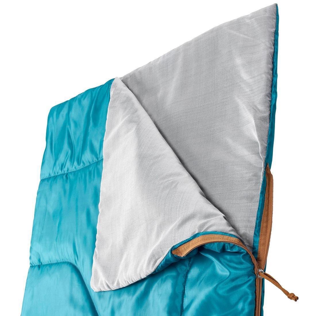 Camping Sleeping Bag Arpenaz, Jungle Green, No Color, large image number 9