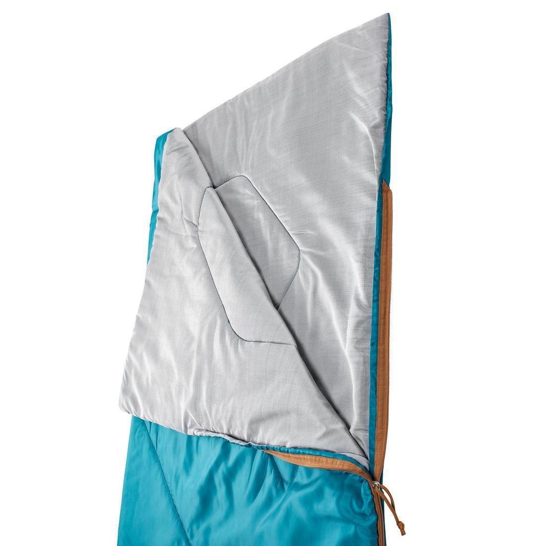 QUECHUA - Camping Sleeping Bag Arpenaz, Jungle Green