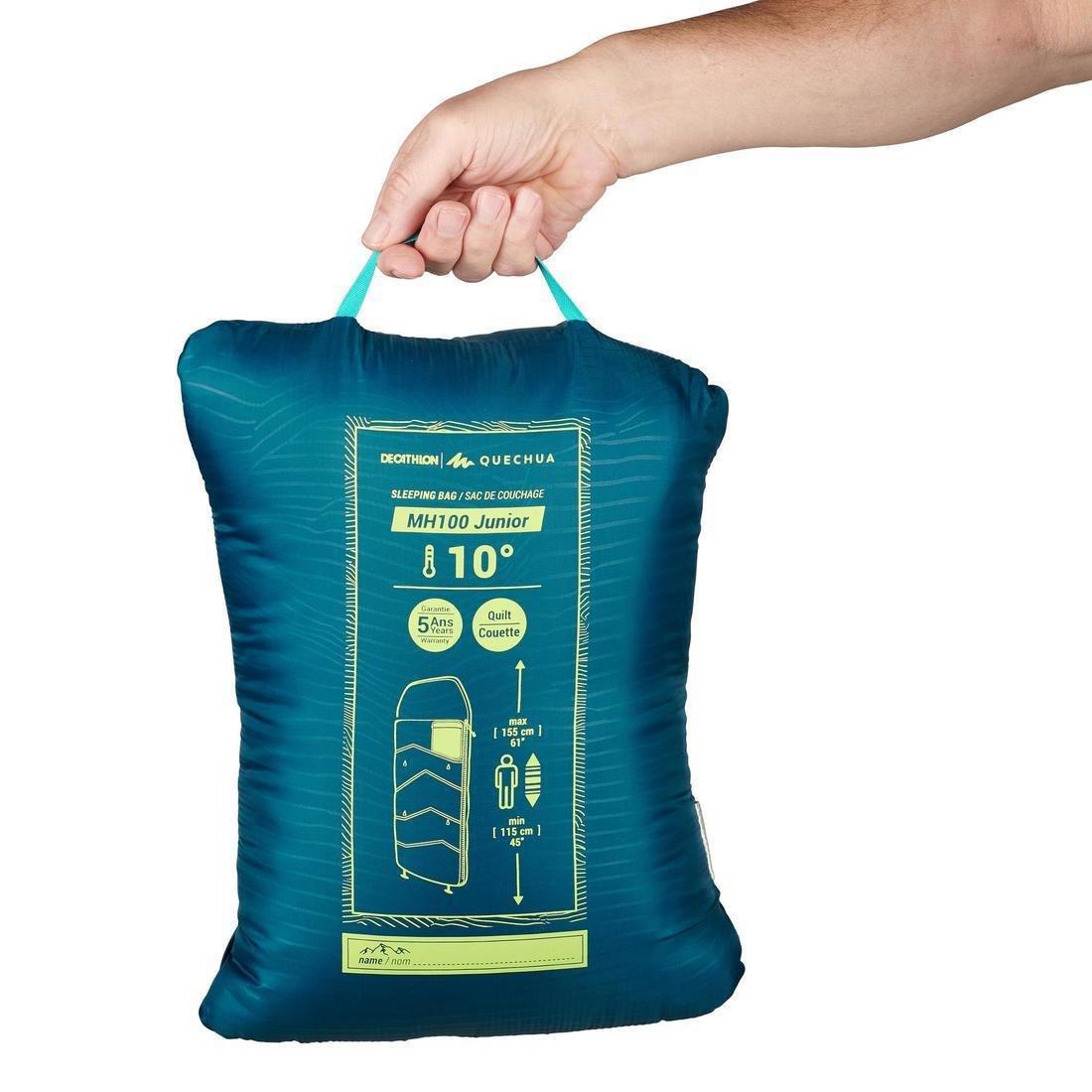 Kids Sleeping Bag - Mh100, Dark Petrol Blue, No Color, large image number 2