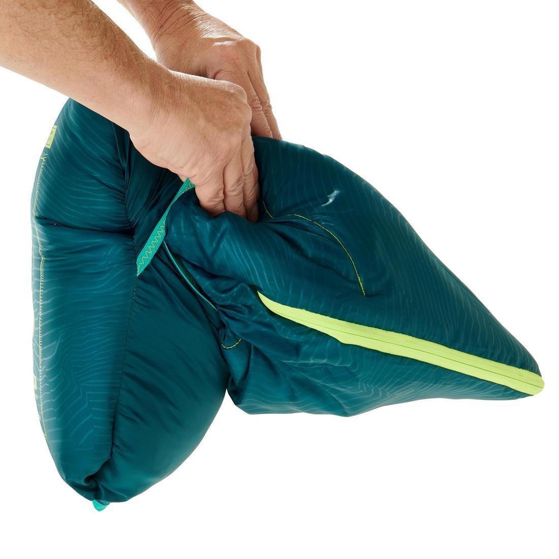 Kids Sleeping Bag - Mh100, Dark Petrol Blue, No Color, large image number 4