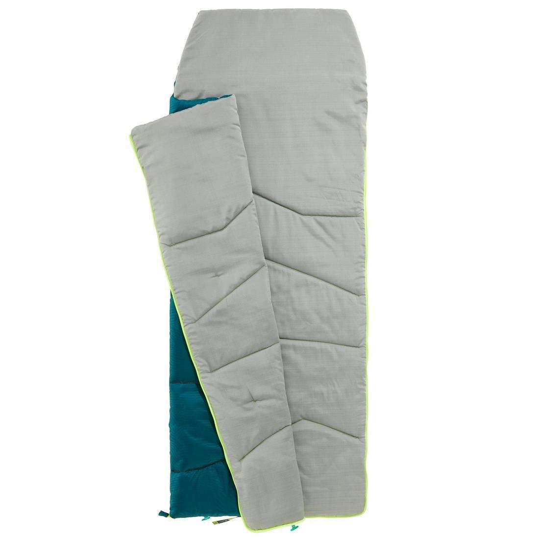 QUECHUA - Kids Sleeping Bag MH100, Dark Petrol Blue