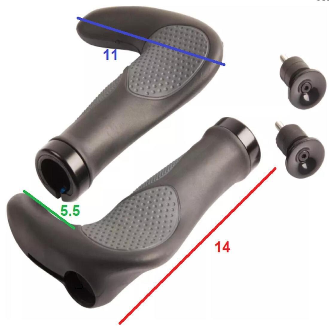Bike Grips With Bar Ends, No Color, large image number 1