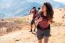 FORCLAZ - Womens Trekking Travel Shorts Travel100 , Khaki Grey
