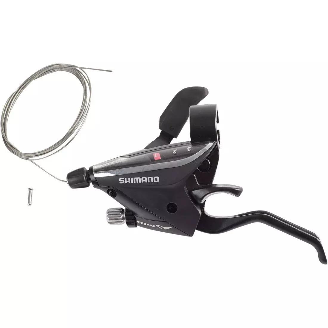 3-Speed Front Derailleur Shifter + Brake Lever Combo, No Color, large image number 0
