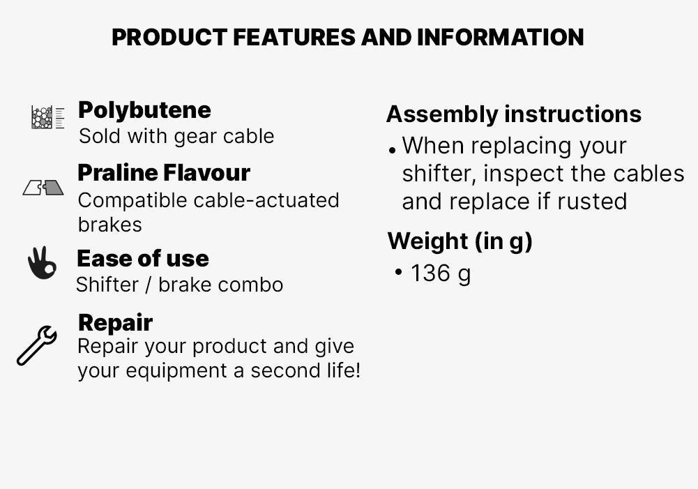 3-Speed Front Derailleur Shifter + Brake Lever Combo, No Color, medium