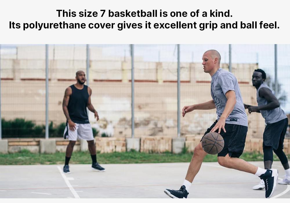 Adult Grippy Basketball - BT500, Brown, No Color, large image number 19