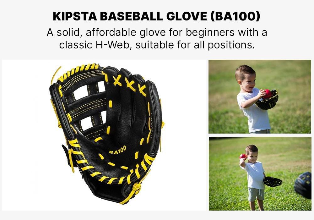 Baseball Glove - BA100 Right Hand, Black, No Color, large image number 11