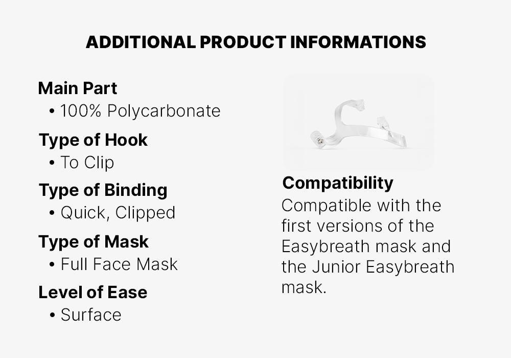 Camera Mount For The First Version Of The Easybreath Mask Without Nut., No Color, medium