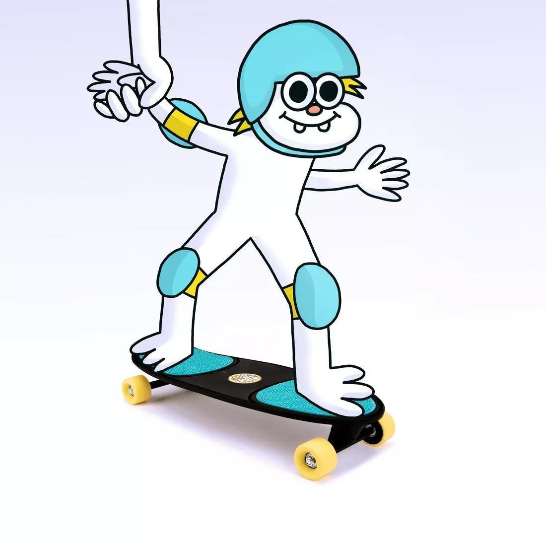 Kids Skateboard Play 100, Black, No Color, large image number 6