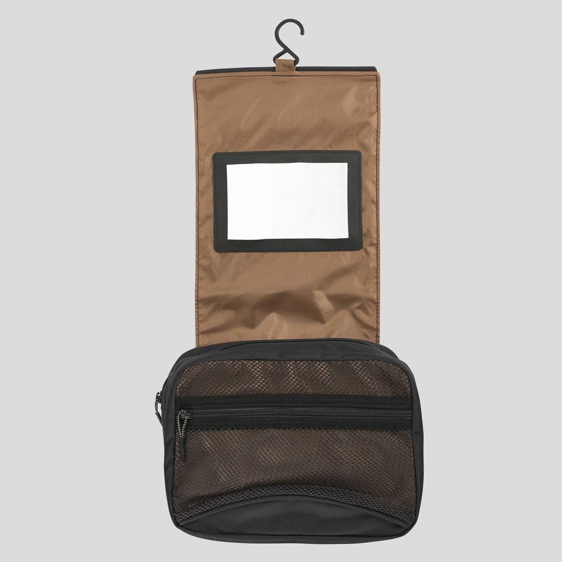 Travel Wash Bag, Grey, No Color, large image number 4